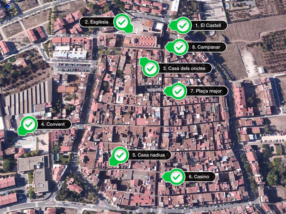 Mapa de la ruta Puig i Ferreter a la Selva del Camp