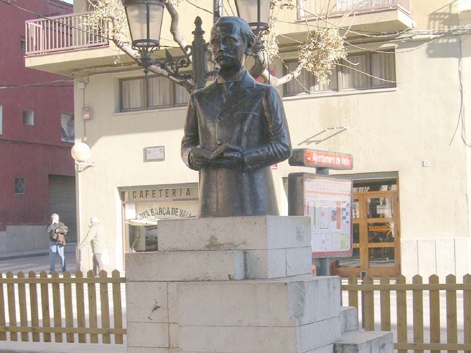 Bust de Narcís Oller a Valls