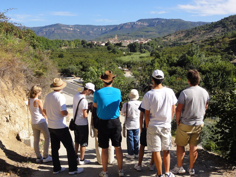 Ruta Mir - Manent amb la família Manent a l'Aleixar (agost de 2011). Arxiu Fina Anglès